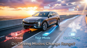 Do the Driving Modes in Cadillac Lyriq Offer Different Ranges or Battery Usages?