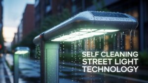 self cleaning street light palm oil