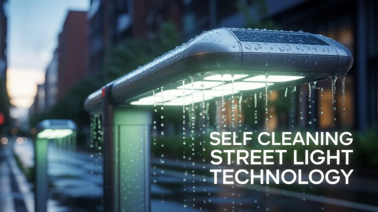 self cleaning street light palm oil