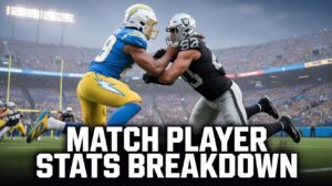Los Angeles Chargers vs Las Vegas Raiders Match Player Stats