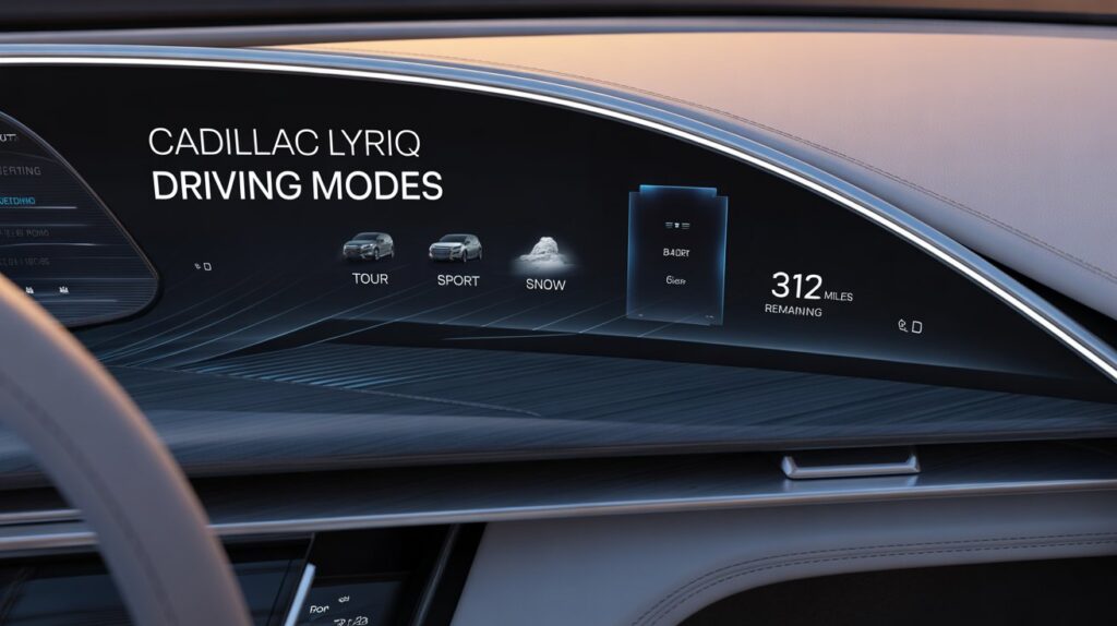 Do the Driving Modes in Cadillac Lyriq Offer Different Ranges or Battery Usages?