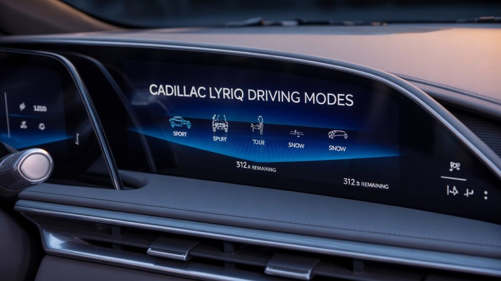 Do the Driving Modes in Cadillac Lyriq Offer Different Ranges or Battery Usages?
