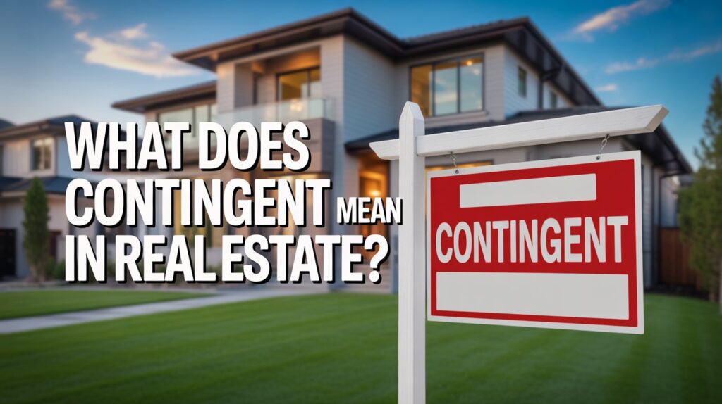 What Does Contingent Mean in Real Estate?