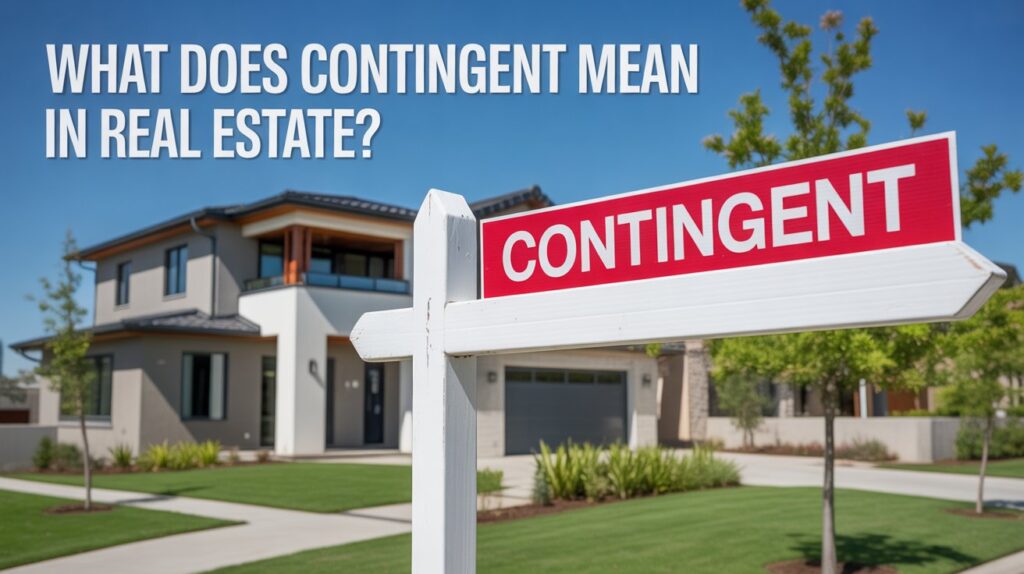 What Does Contingent Mean in Real Estate?