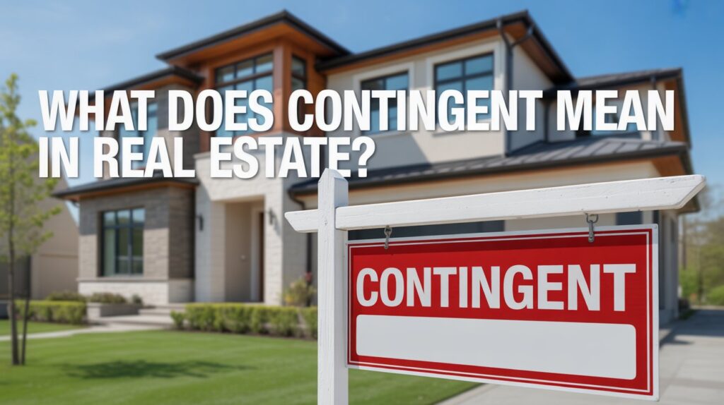 What Does Contingent Mean in Real Estate?
