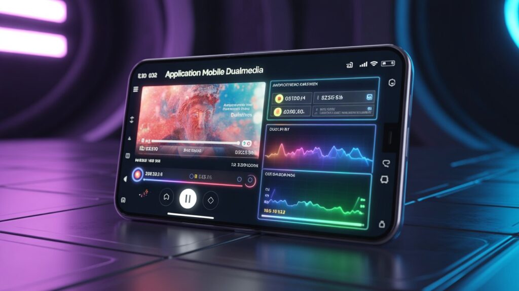 application mobile dualmedia